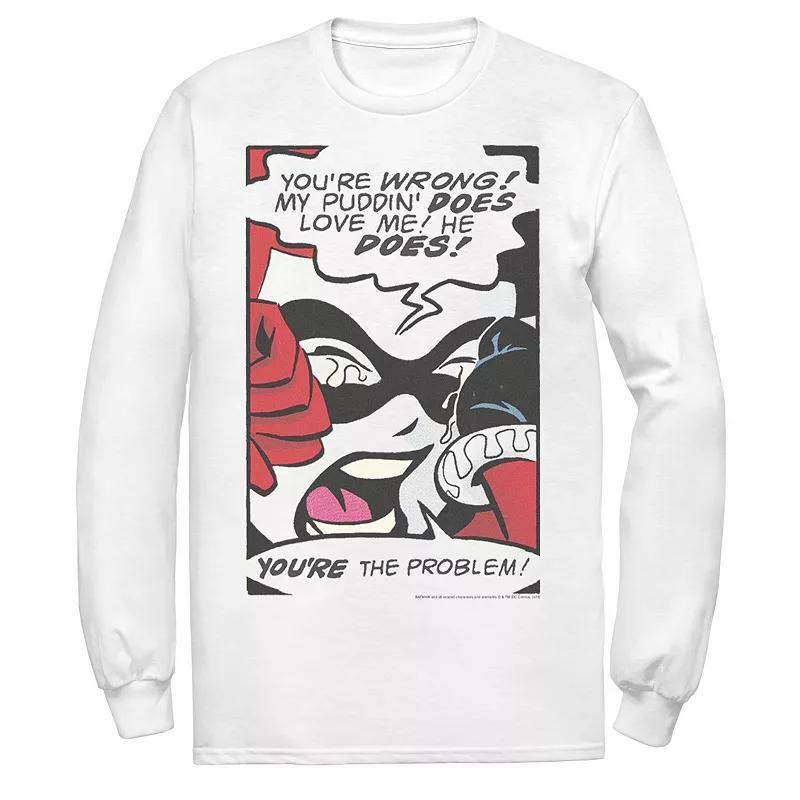 Mens DC Comics Harley Quinn Crying Comic Tee Product Image