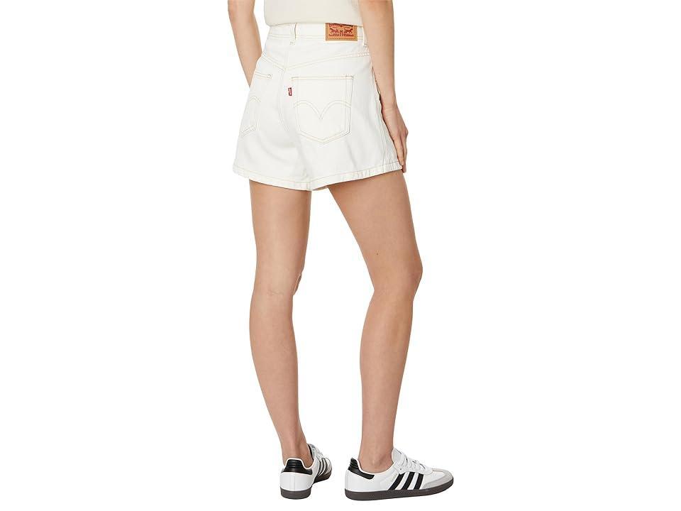 Levi's(r) Womens HW Mom Shorts Contrast Stitching (Ecru Ethos) Women's Jumpsuit & Rompers One Piece Product Image