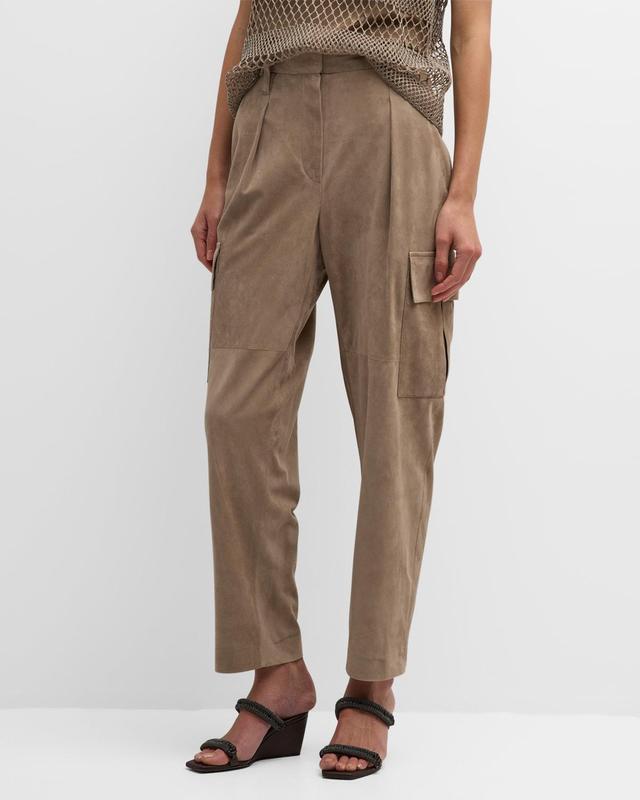 Suede Cargo Pants Product Image