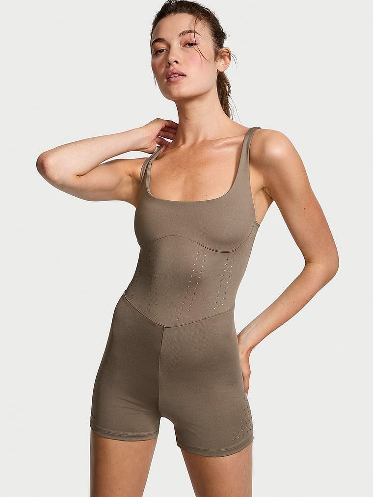 VS Essential Perforated Short Onesie Product Image