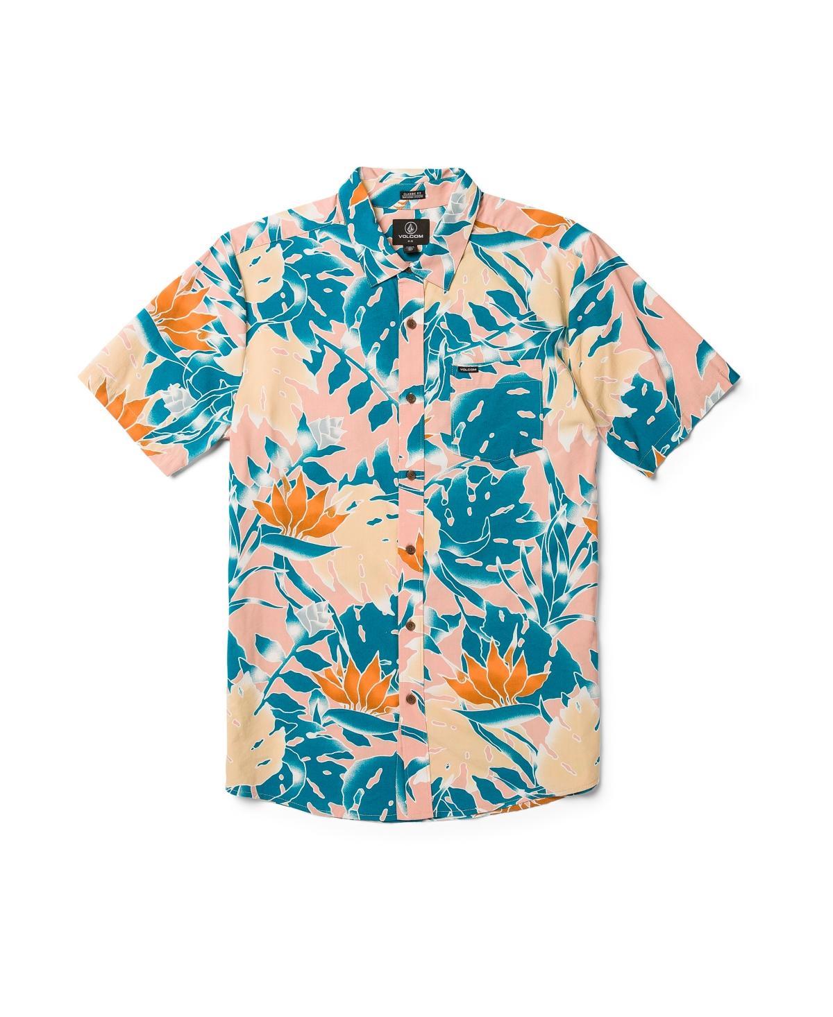 Volcom Mens Leaf Pit Floral Short Sleeve Shirt Product Image