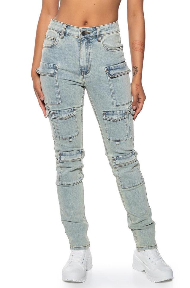 KYLIE STRETCHY SKINNY JEANS MID RISE Product Image