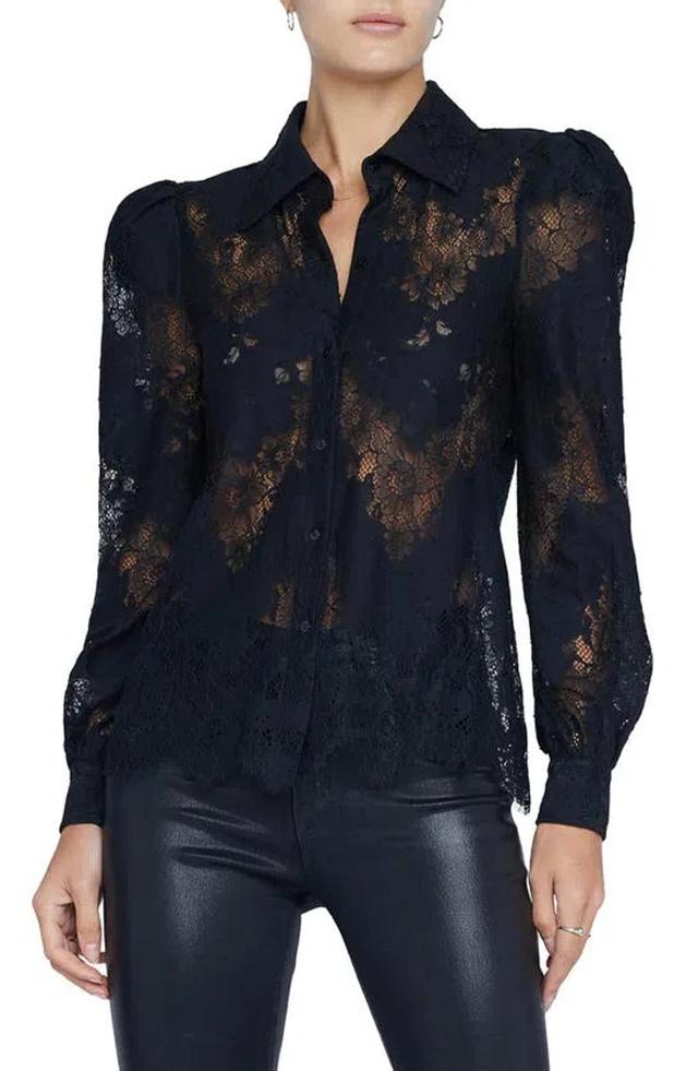 Womens Jenica Floral Lace Blouse Product Image