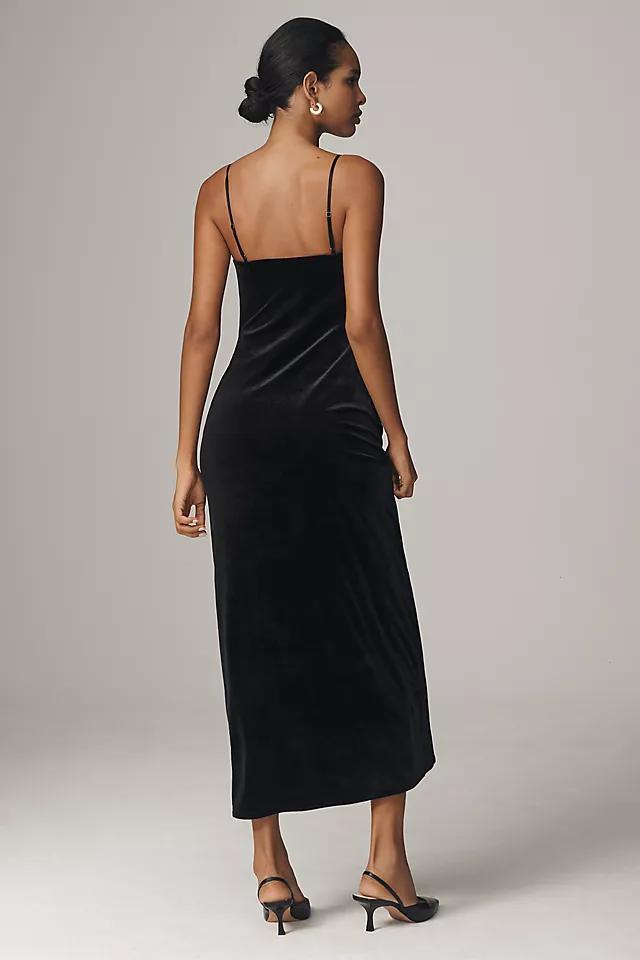 By Anthropologie Velvet Column Midi Dress Product Image