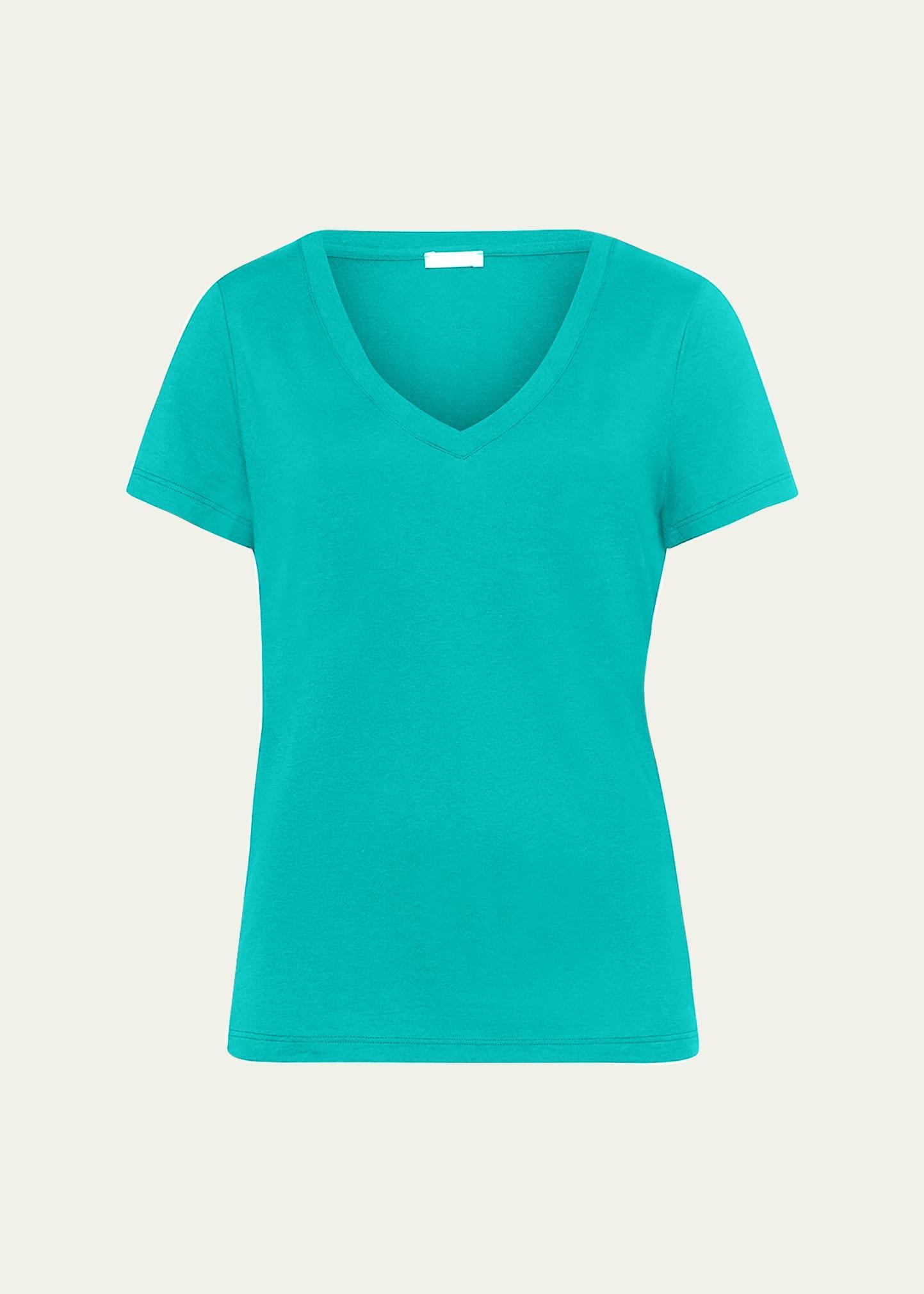 Womens Sleep and Lounge Short Sleeve Knit Top Product Image