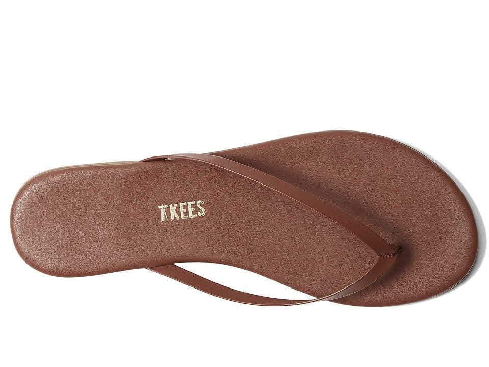 Womens Foundations Matte Leather Flip Flops Product Image