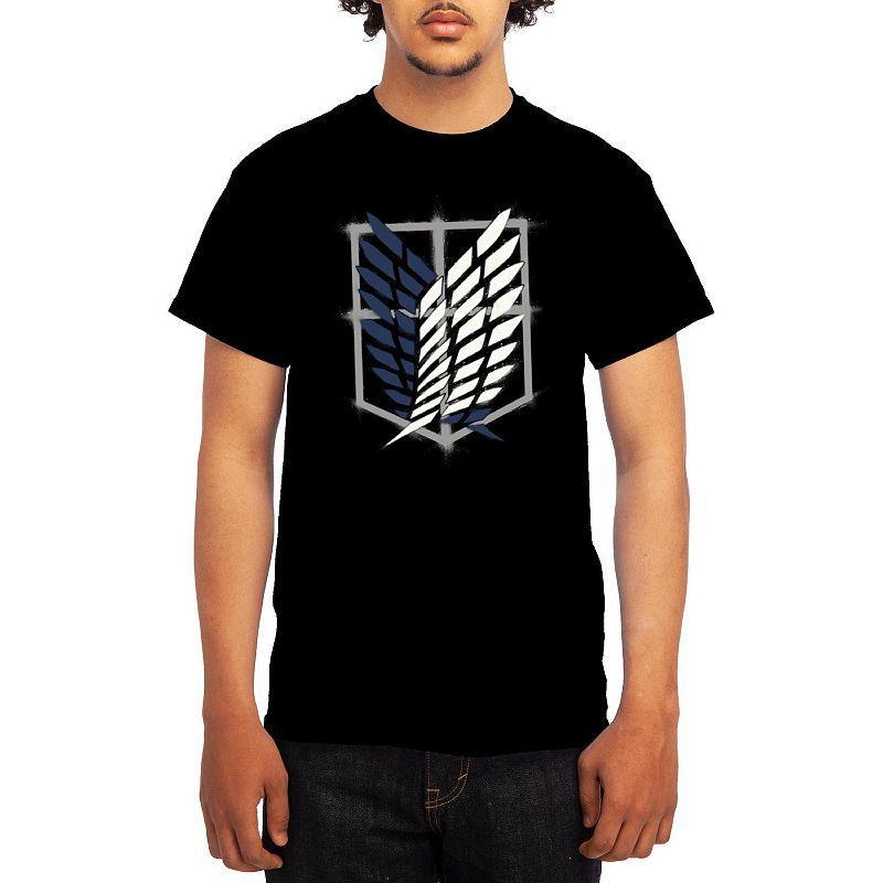 Mens Attack on Titan Tee Grey Kelly Product Image