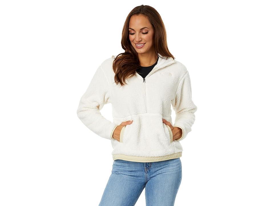 The North Face Campshire Fleece Hoodie (Gardenia /Gravel) Women's Clothing Product Image