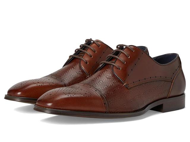 Stacy Adams Silsbury Cap Toe Lace-Up (Cognac) Men's Lace Up Wing Tip Shoes Product Image