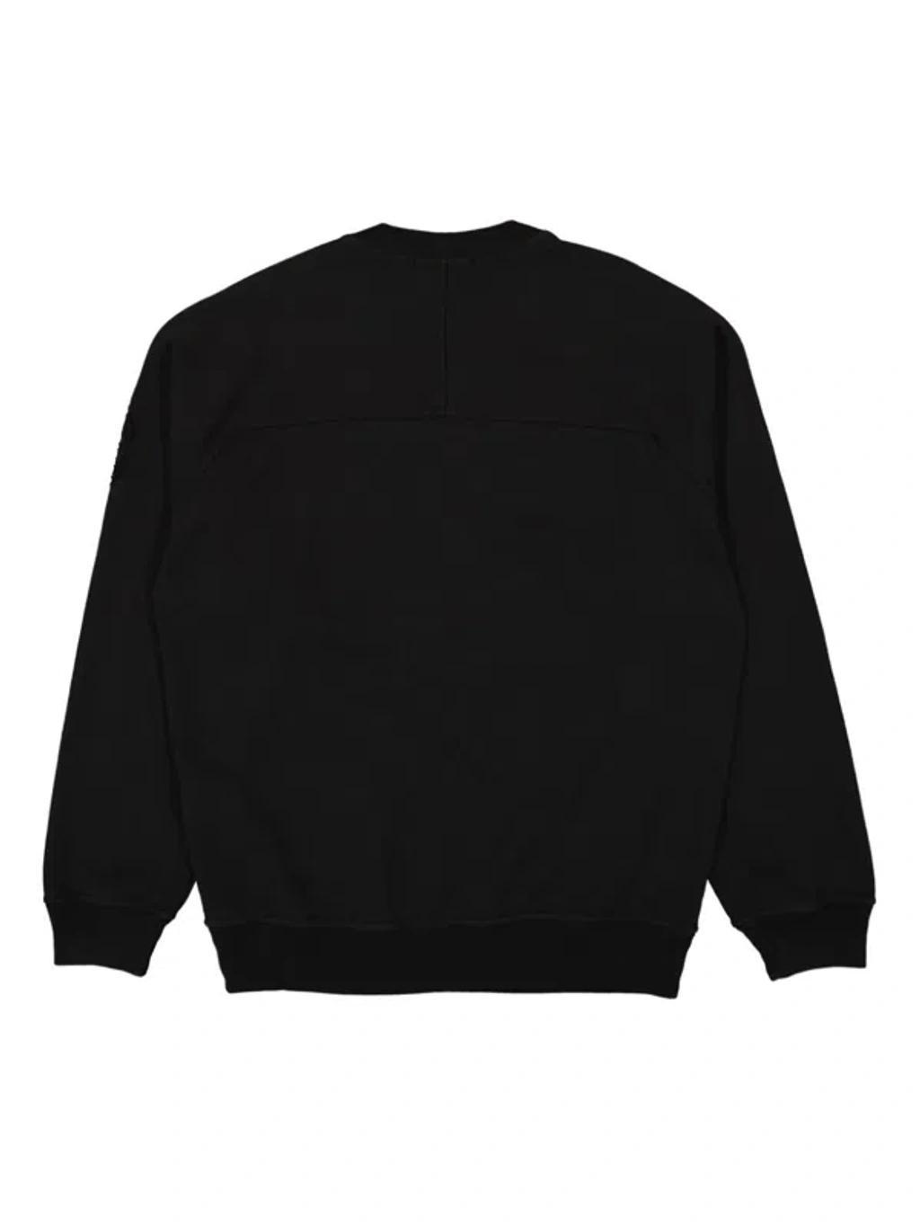 STONE ISLAND Compass Cotton Sweatshirt In Black Product Image