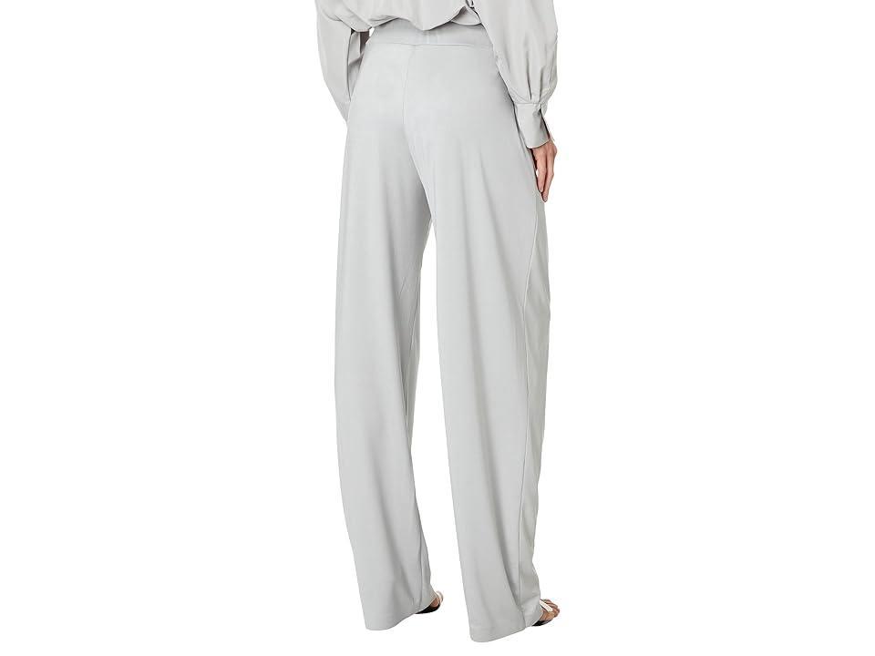 Norma Kamali Low Rise Pleated Trouser (Dove) Women's Dress Pants Product Image