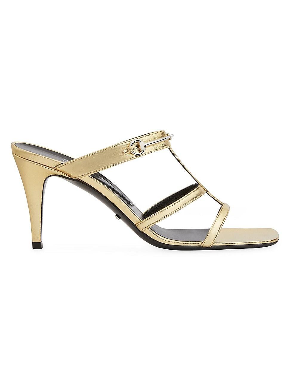 Womens Divine 75MM Metallic Leather Sandals product image