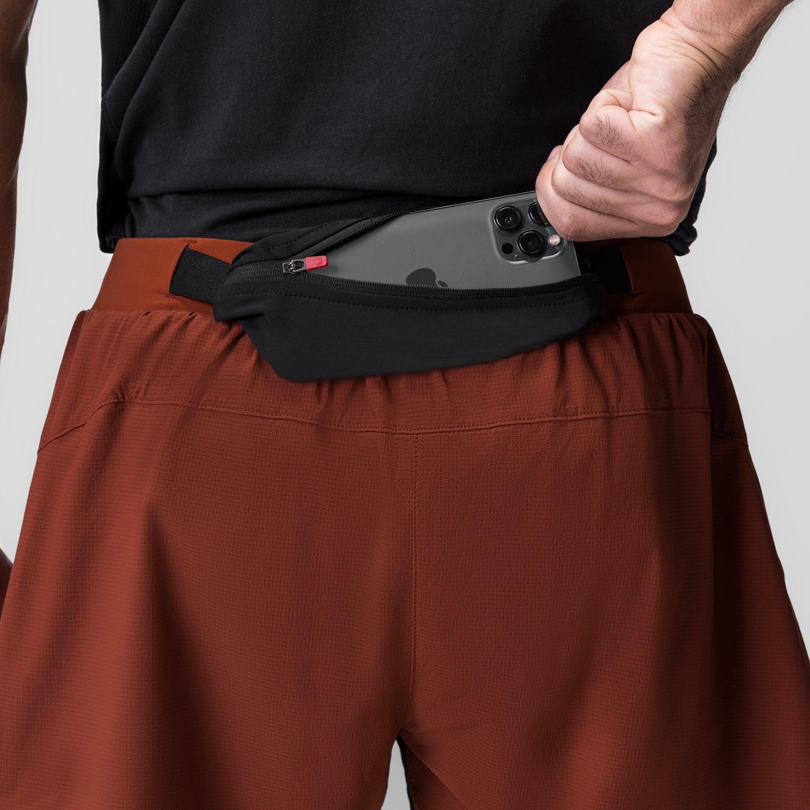 0786. Ripstop 3" Belt Pack Short   - Brick/Black Male Product Image