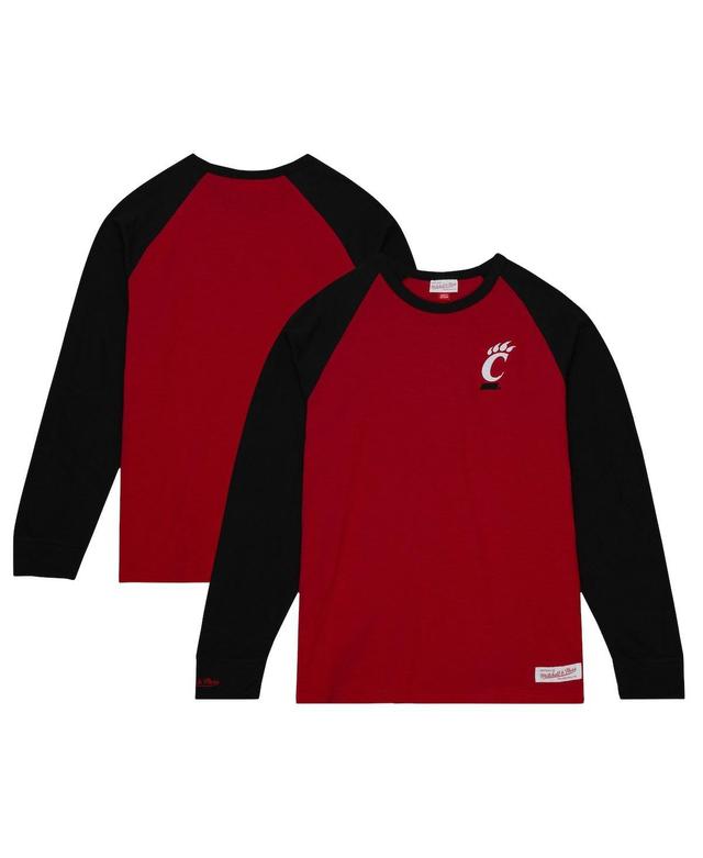 Mens Mitchell & Ness Cincinnati Bearcats Legendary Slub Raglan Long Sleeve T-Shirt Product Image