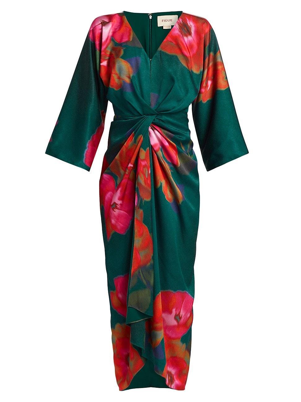 Womens Kyle Floral V-Neck Maxi Dress Product Image