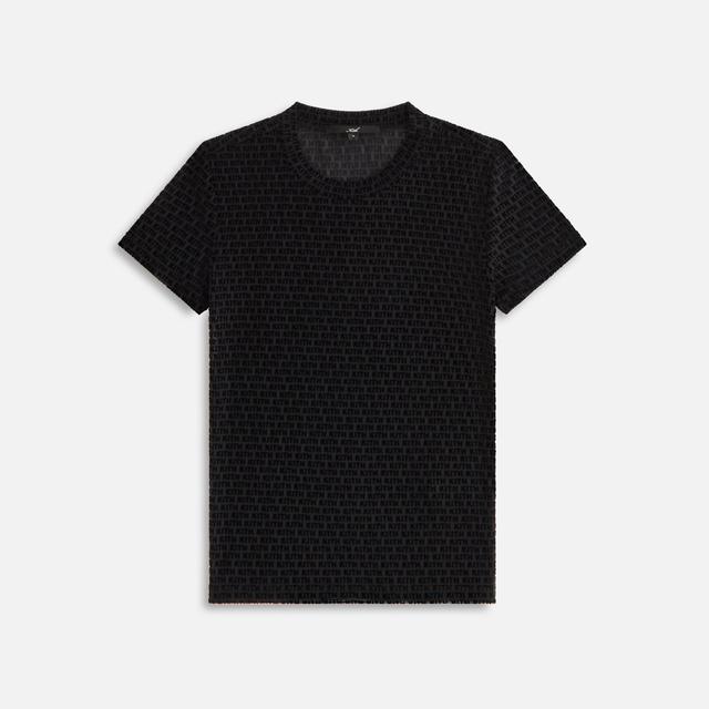 Kith Women Mulberry IV Monogram Mesh Tee - Black Female Product Image