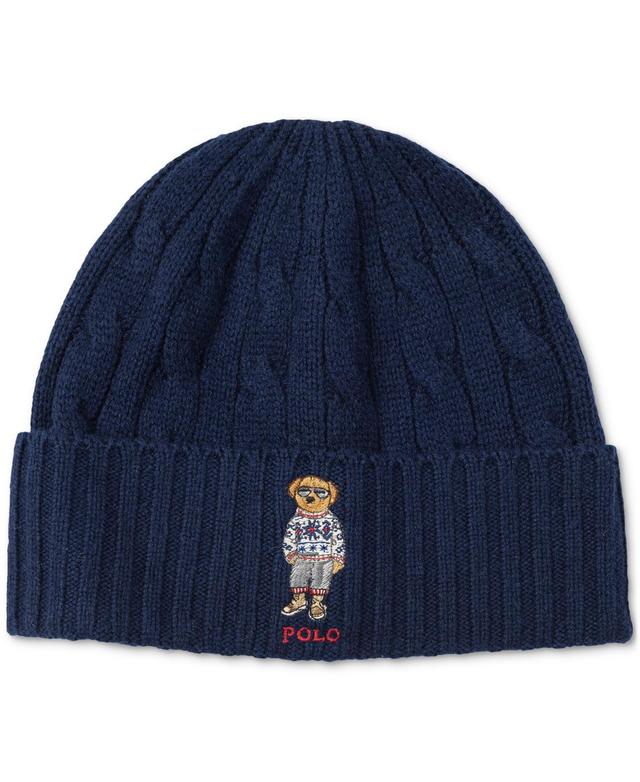 Polo Ralph Lauren Mens Holiday Bear Cable Beanie Product Image