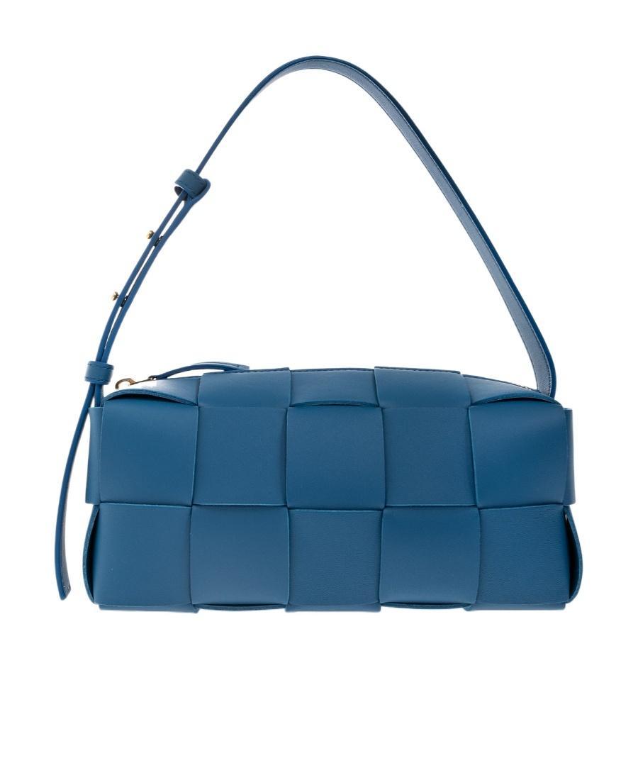 BOTTEGA VENETA Small Brick Cassette Shoulder Bag In Deep Pacific Product Image