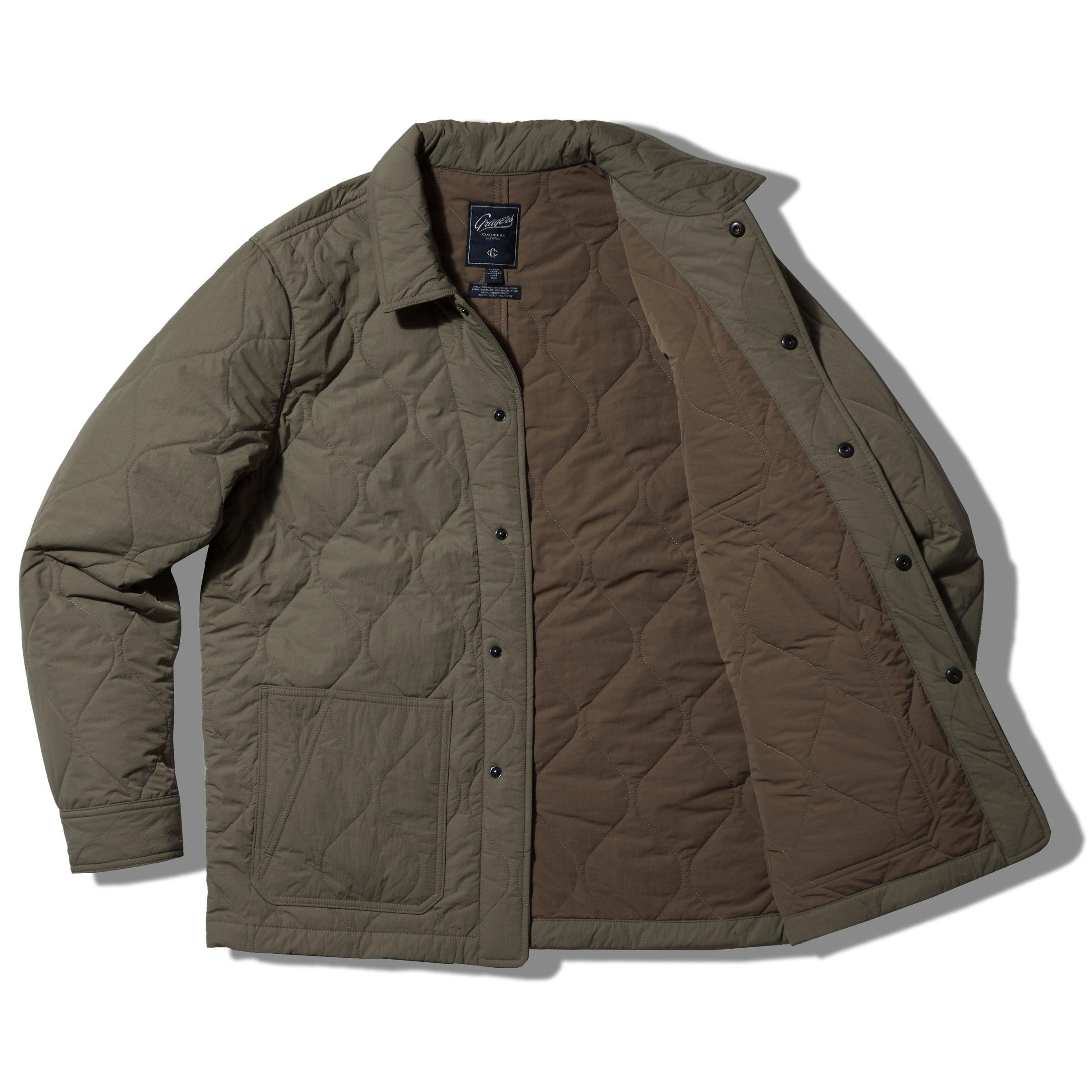 Putnam Quilted Chore Jacket - Olive Product Image