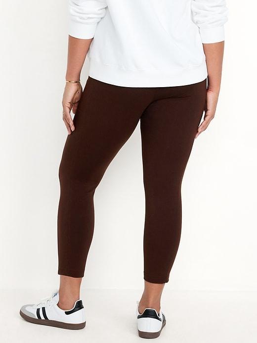 High-Waisted Side Pocket 7/8 Leggings Product Image