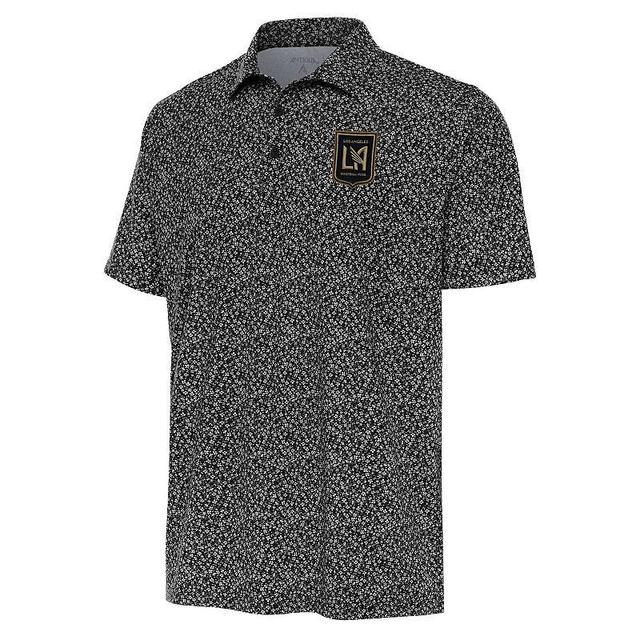 Mens Antigua Black LAFC Terrace Polo Product Image