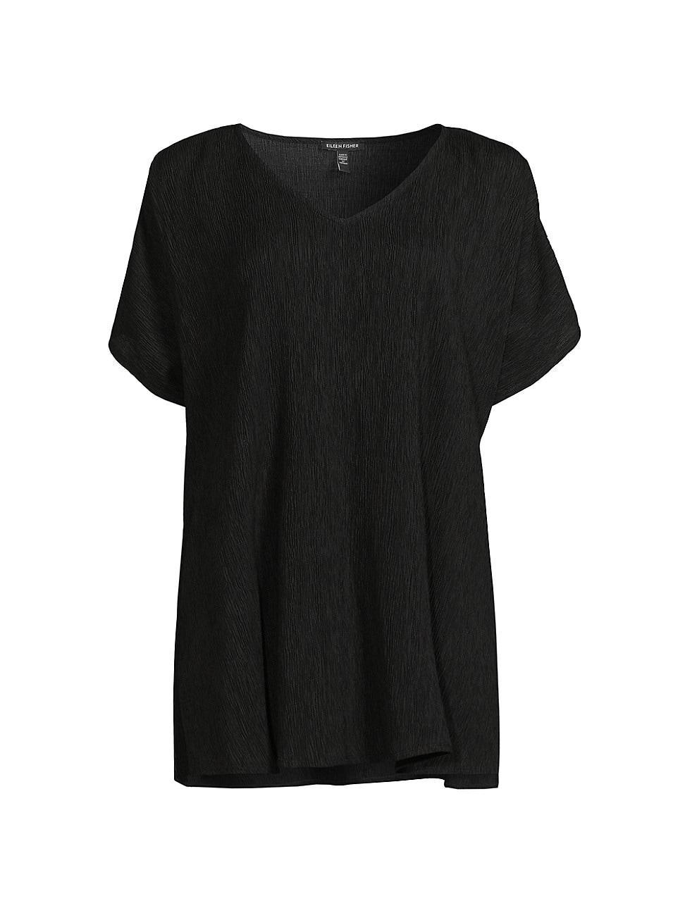 Womens V-Neck Dolman-Sleeve Tunic Product Image