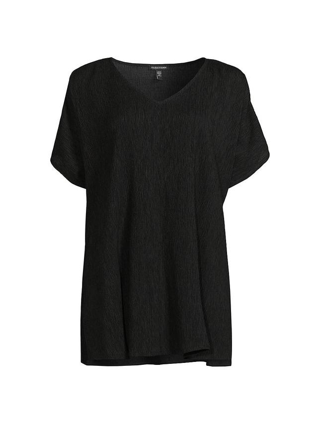 Womens V-Neck Dolman-Sleeve Tunic Product Image