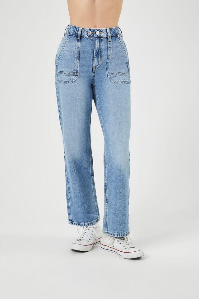 High-Rise Straight Jeans | Forever 21 Product Image