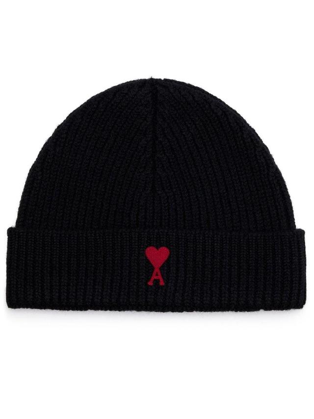 Logo Wool Beanie In Black Product Image