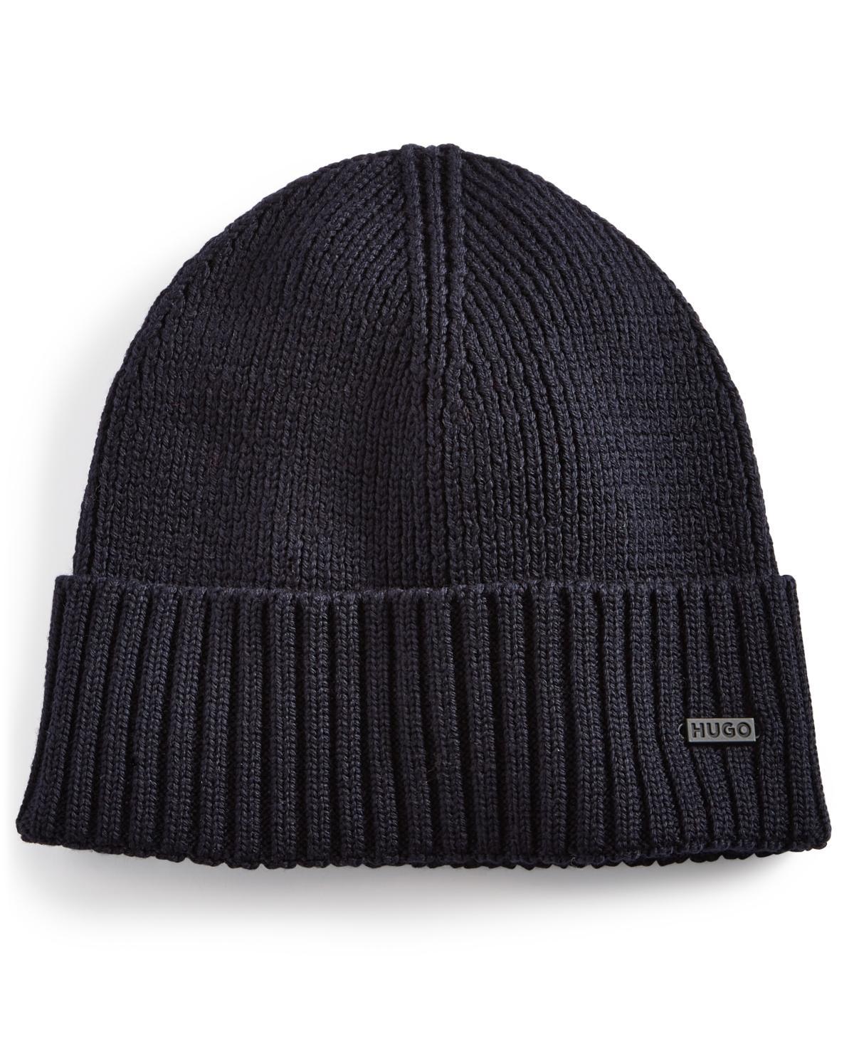 Hugo by Hugo Boss Mens Xucy Wool Logo Cuffed Beanie, Created for Macys Product Image