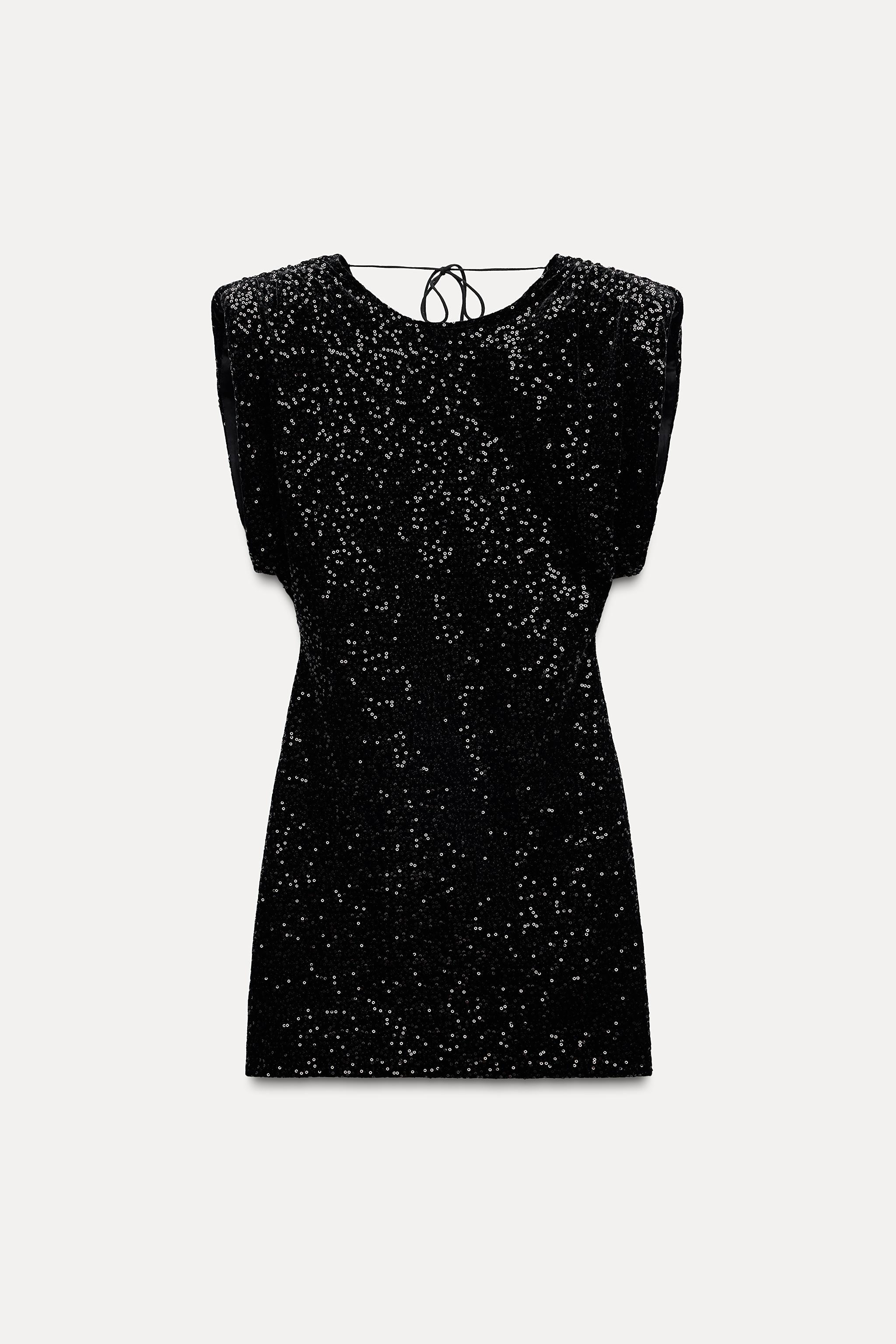 SEQUIN VELVET DRESS ZW COLLECTION Product Image