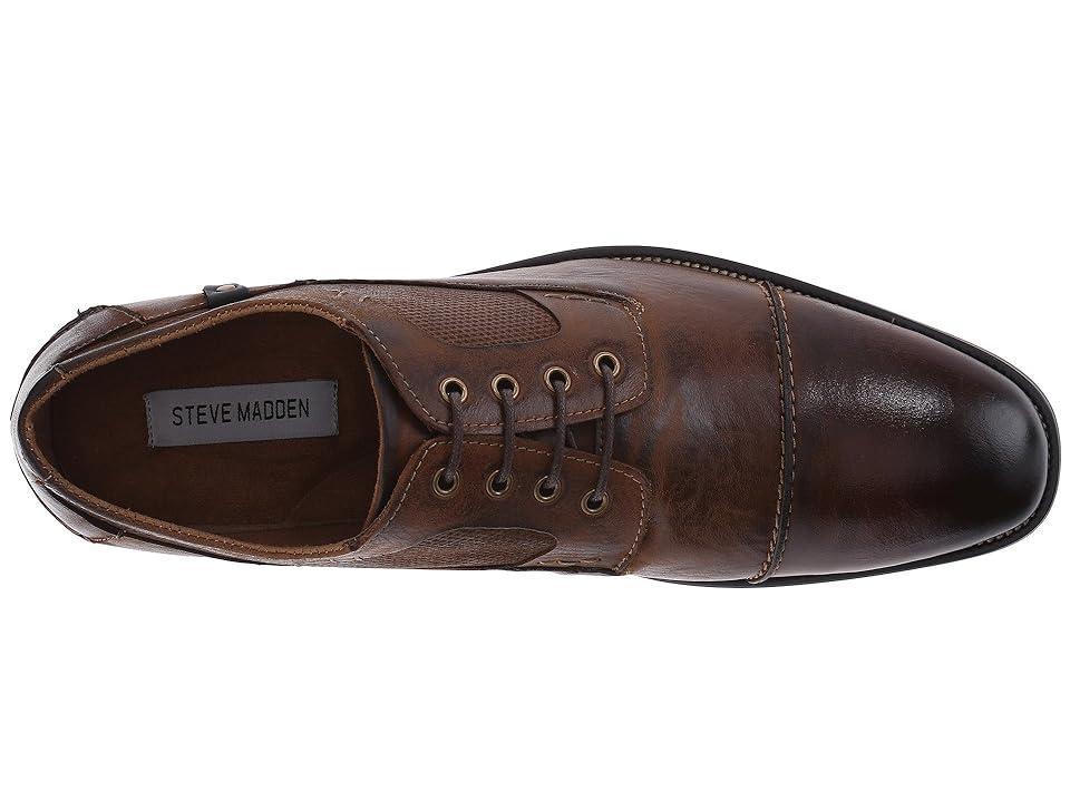 Steve Madden Mens Jagwar Leather and Suede Oxfords Product Image