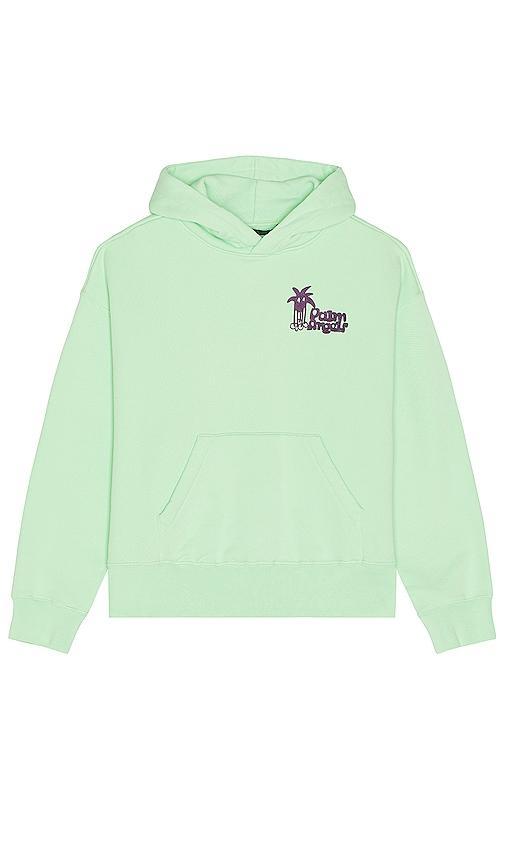 Palm Angels Douby Classic Hoodie in Light Green & Purple - Green. Size XL/1X (also in L, M, S). Product Image