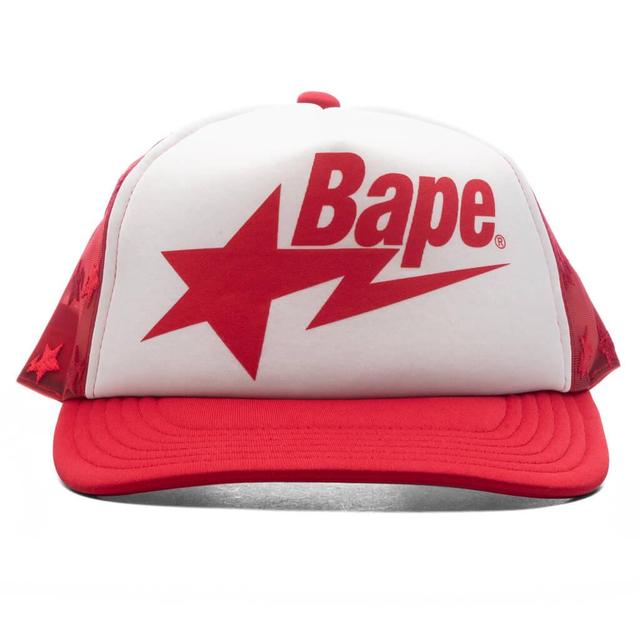 Bape STA Mesh Cap - Red Male Product Image