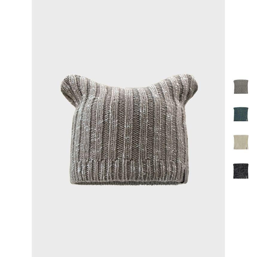 Melange Knit Beanie Product Image