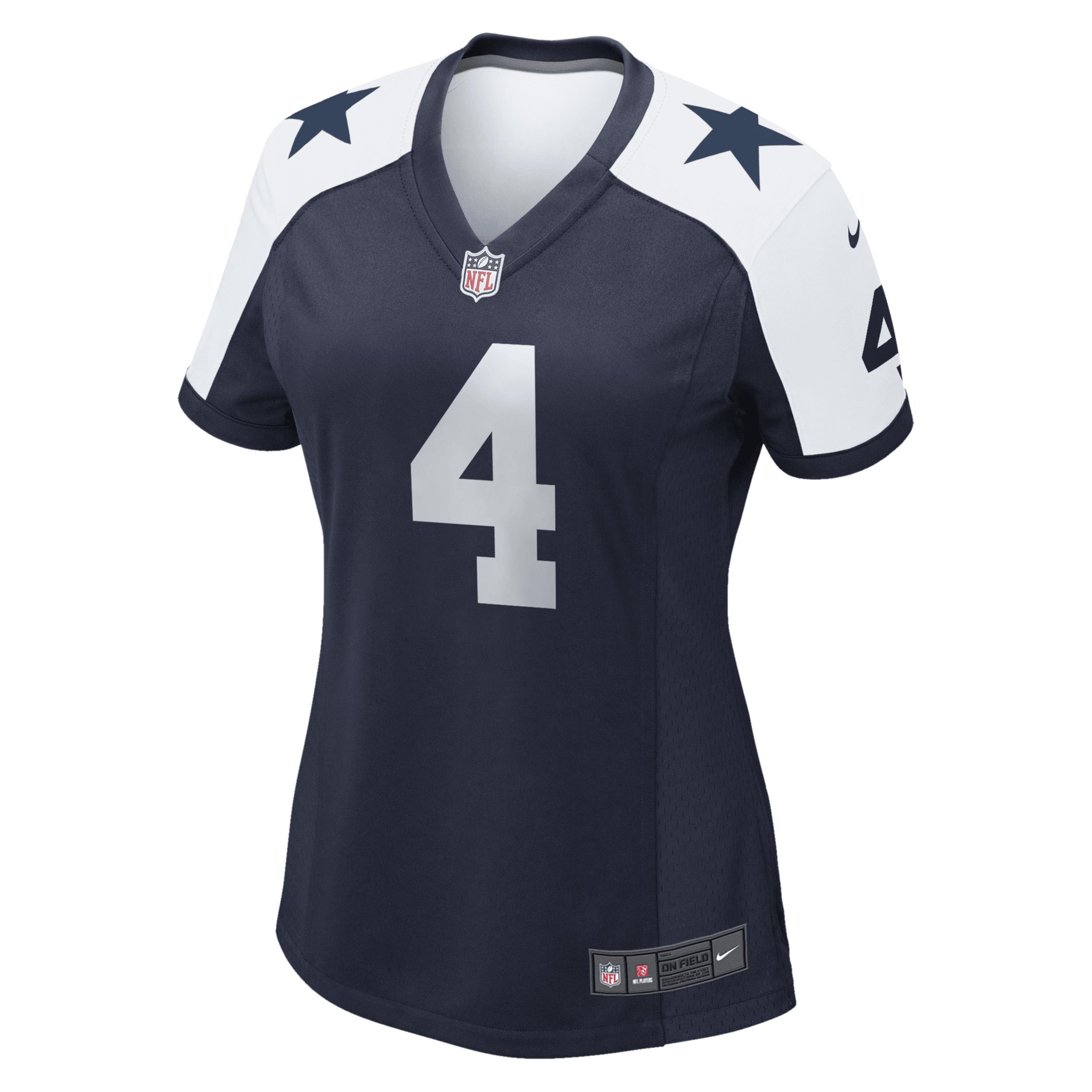 Womens Dak Prescott Navy Dallas Cowboys Alternate Game Team Jersey - Navy Product Image