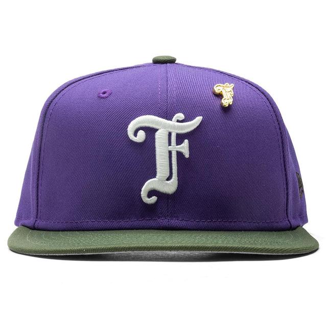 Feature x New Era Old English F Snapback - New Orchid/Cilantro Male Product Image