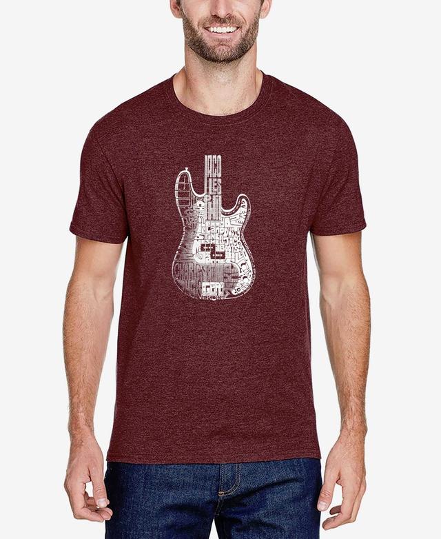 Mens Premium Blend Word Art Bass Guitar T-shirt Product Image