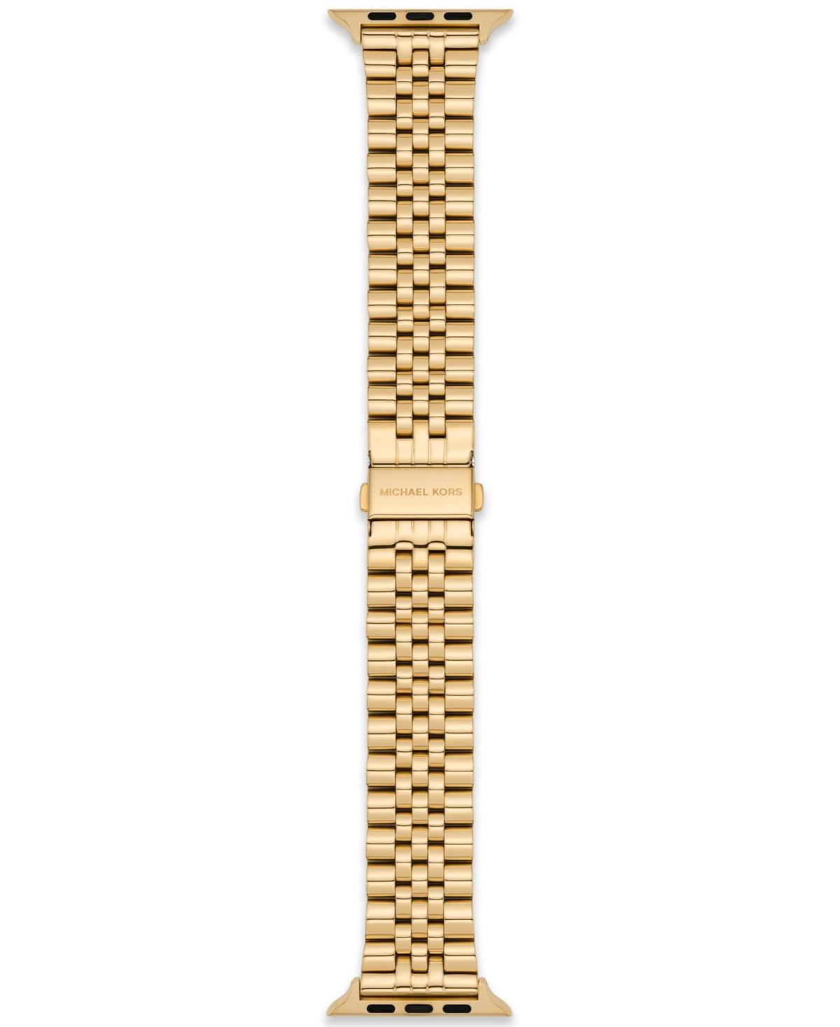 Michael Kors Mens Gold-Tone Stainless Steel Band for Apple Watch Product Image