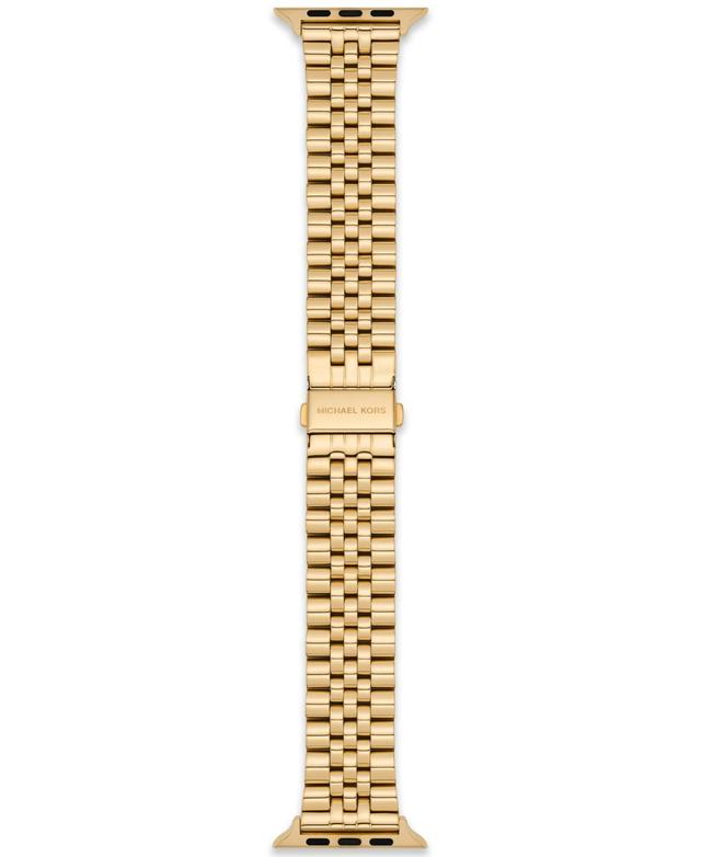 Michael Kors Mens Gold-Tone Stainless Steel Band for Apple Watch Product Image