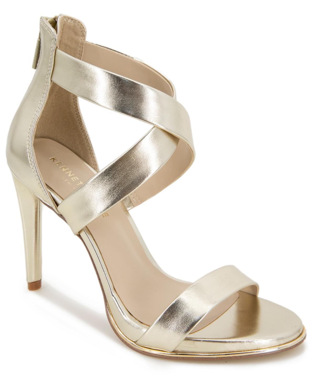 Kenneth Cole Womens Brooke Crisscross Strappy High Heel Sandals Product Image