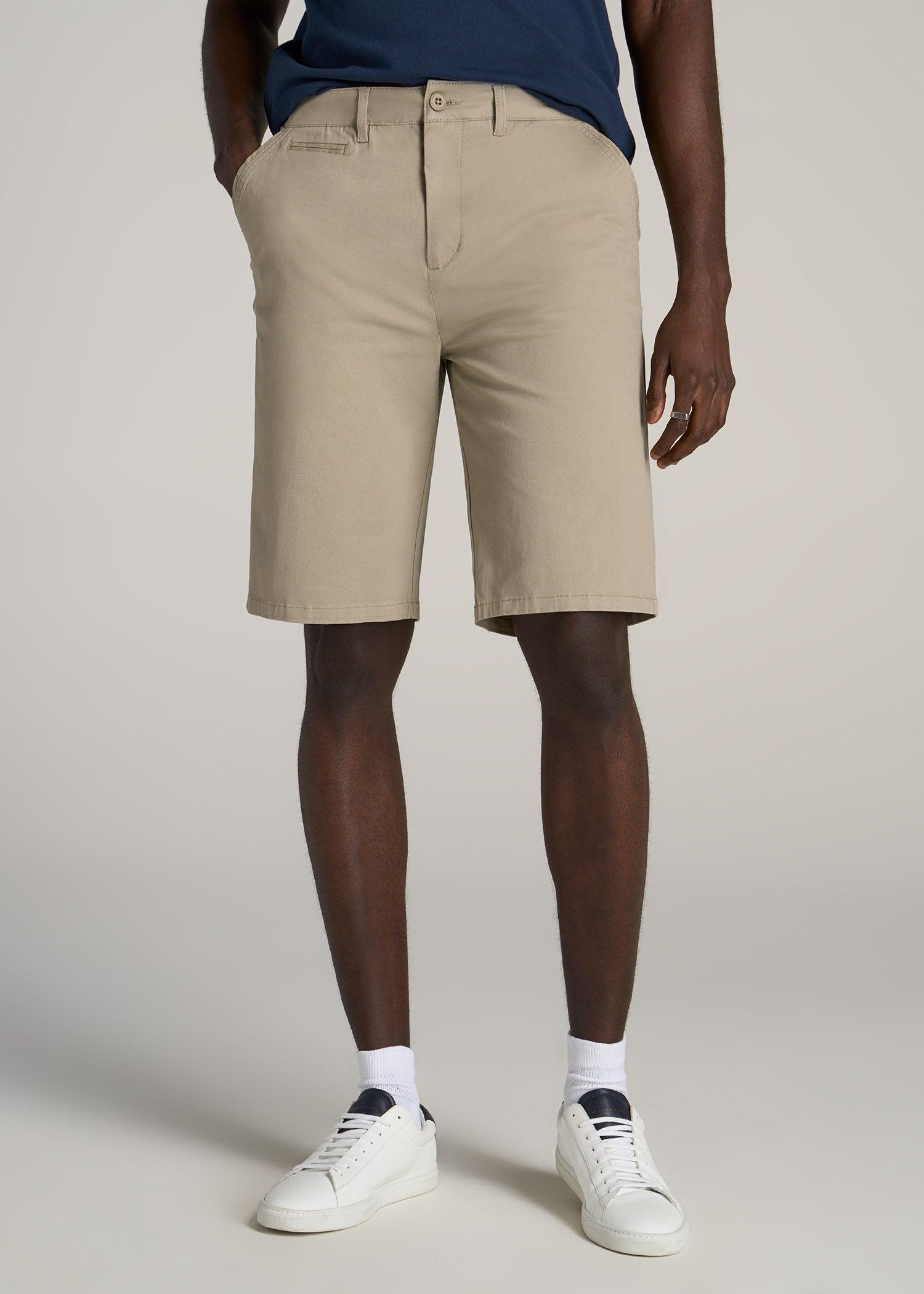 Chino Shorts for Tall Men in Desert Khaki Male Product Image