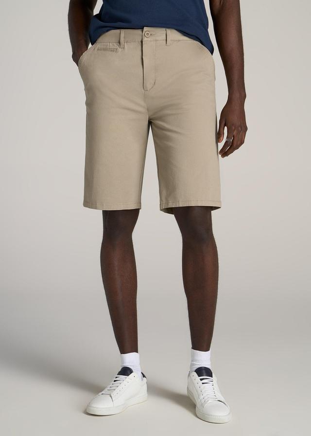 Chino Shorts for Tall Men in Desert Khaki Product Image