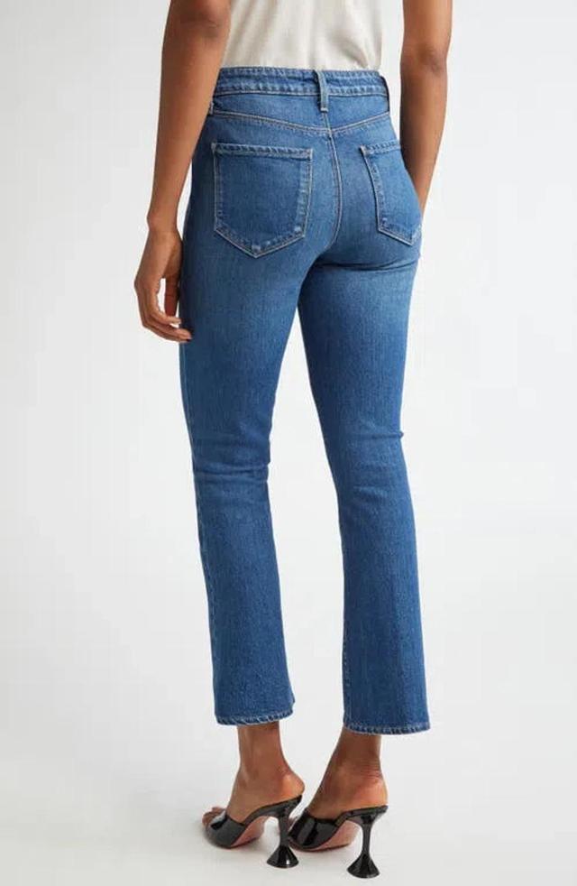 L AGENCE Kendra Cropped Distressed High-rise Flared Jeans In Cambridge Product Image