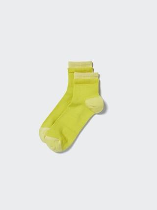 Mens Sports Layered Half Socks with Odor Control Yellow US8-US11 UNIQLO US Product Image