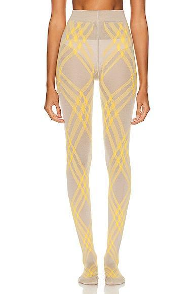 Burberry Printed Tights Yellow. (also in ). Product Image