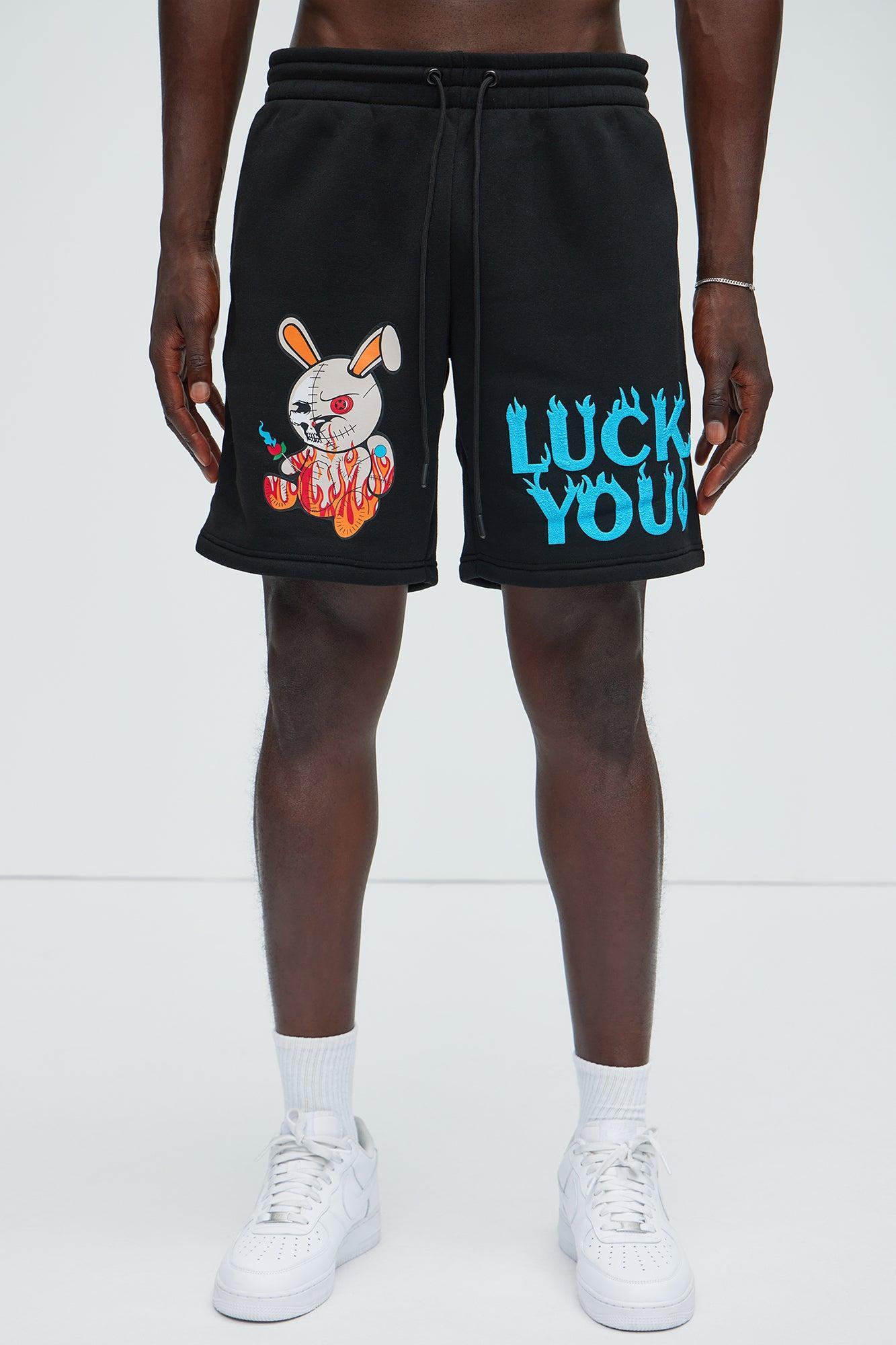 Luck You Pay Me Sweatshorts - Black Product Image