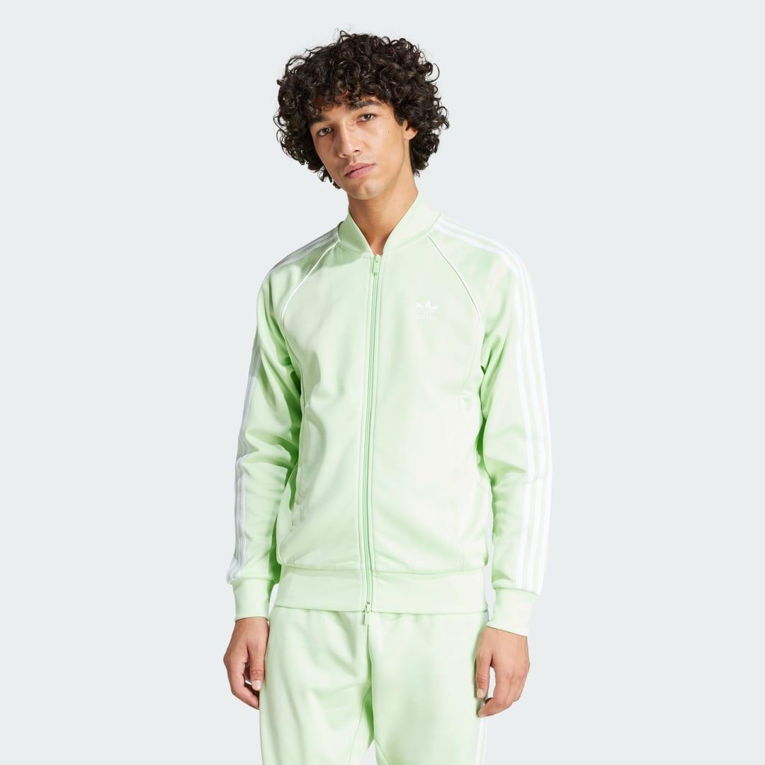 adidas Adicolor Classics SST Track Jacket Semi Green Spark S Mens Product Image