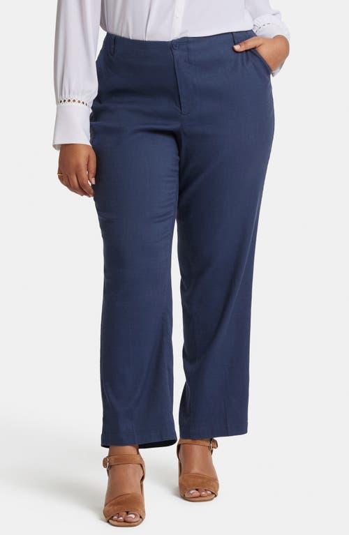 NYDJ Marilyn Straight Leg Linen Blend Trousers Product Image