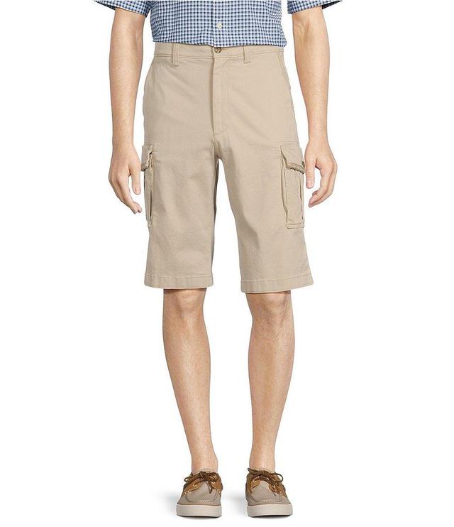 Roundtree & Yorke The R&R Classic Fit 13#double; Washed Twill Cargo Shorts Product Image